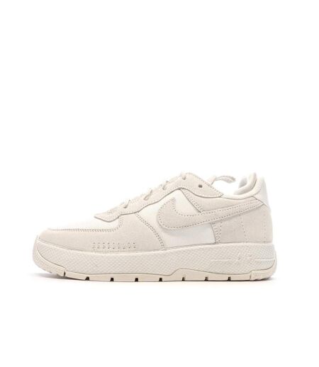 Baskets beiges/blanches femme nike air force 1 wild