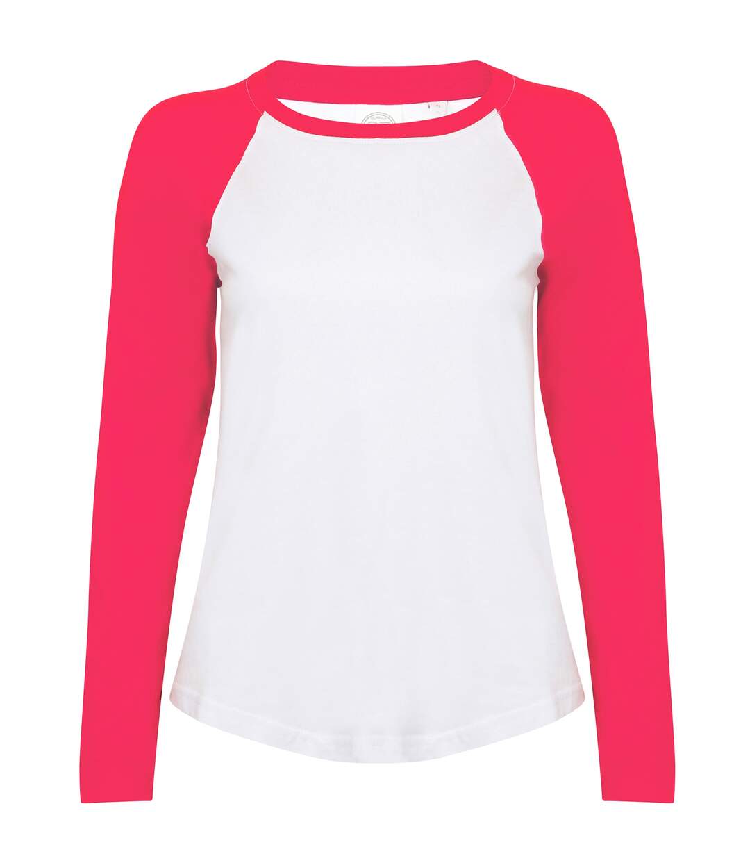 T-shirt à manches longues femme blanc/rose Skinni Fit-1