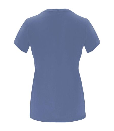 T-shirt capri femme bleu denim Roly Roly