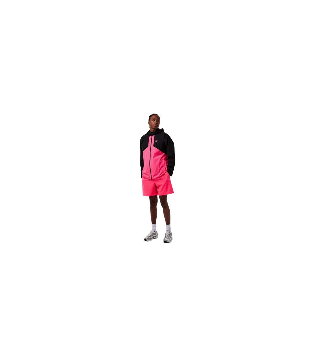 Mens Accelerate Shorts Neon Pink New Balance-1