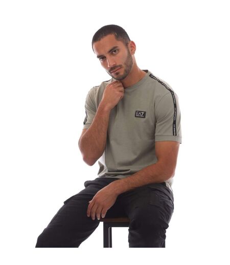 T-shirt Style Logo Ea7 Homme Gris Emporio Armani