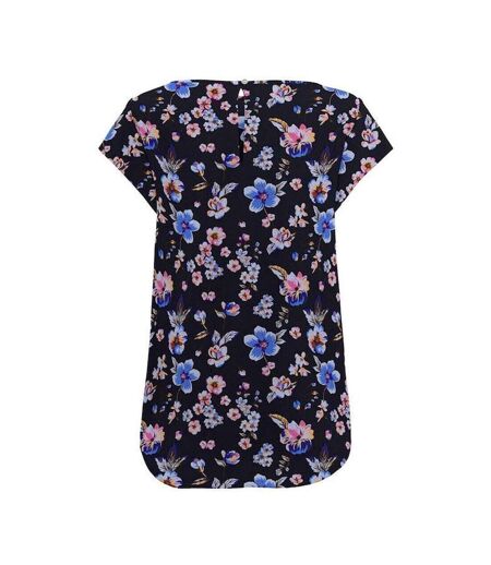 Top Marine à fleurs Femme Only Nova - 34