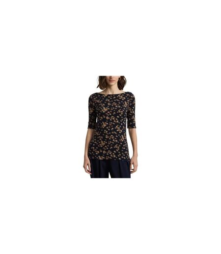 T-shirt Motif/style Floral Femme Bleu Marine Ralph Lauren