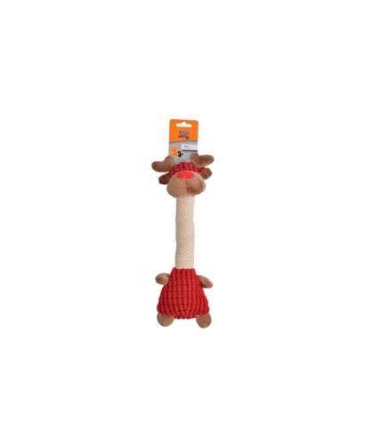 Peluche pour Chien Girafe 32cm Rouge