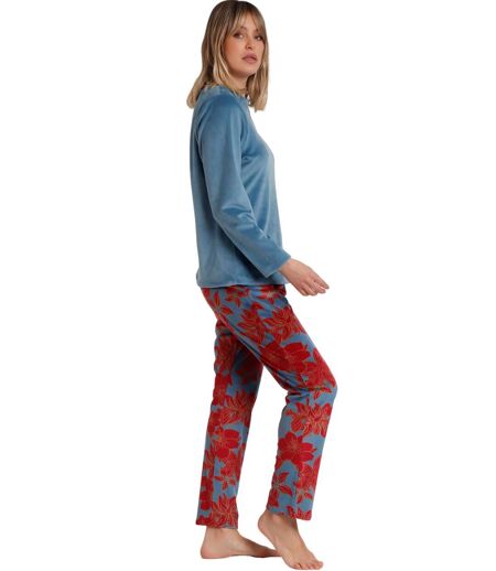 Pyjama pantalon top manches longues Velours Calentito Luxury Admas