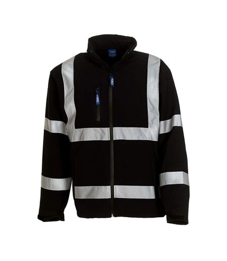 Yoko Veste unisexe à coquille souple Hi-Vis pour adultes (Noir) - UTRW9686