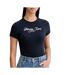 T-Shirt marine femme tommy hilfiger dw0dw21838-1
