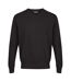 Mens Knitted V Neck Jumper Black CastlePoint-2