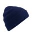 Bonnet En Coton Biologique Bleu Marine Beechfield-1