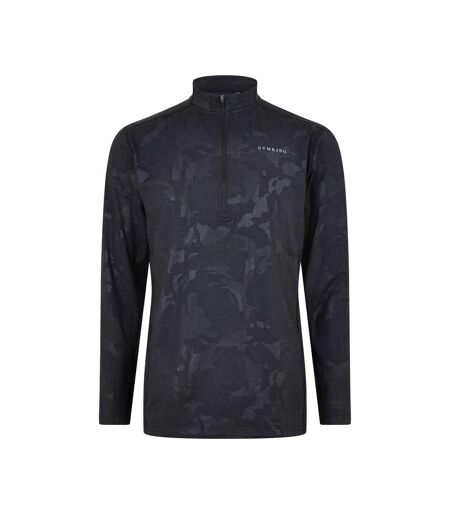 Haut Motif/style Camouflage Homme Noir Gym King