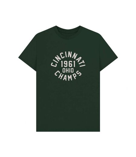 T-shirt Motif/style Universitaire Cincinnati Champs Adulte Vert Park Fields