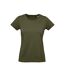 T-shirt Inspire Plus Femme Vert Kaki B&C-1