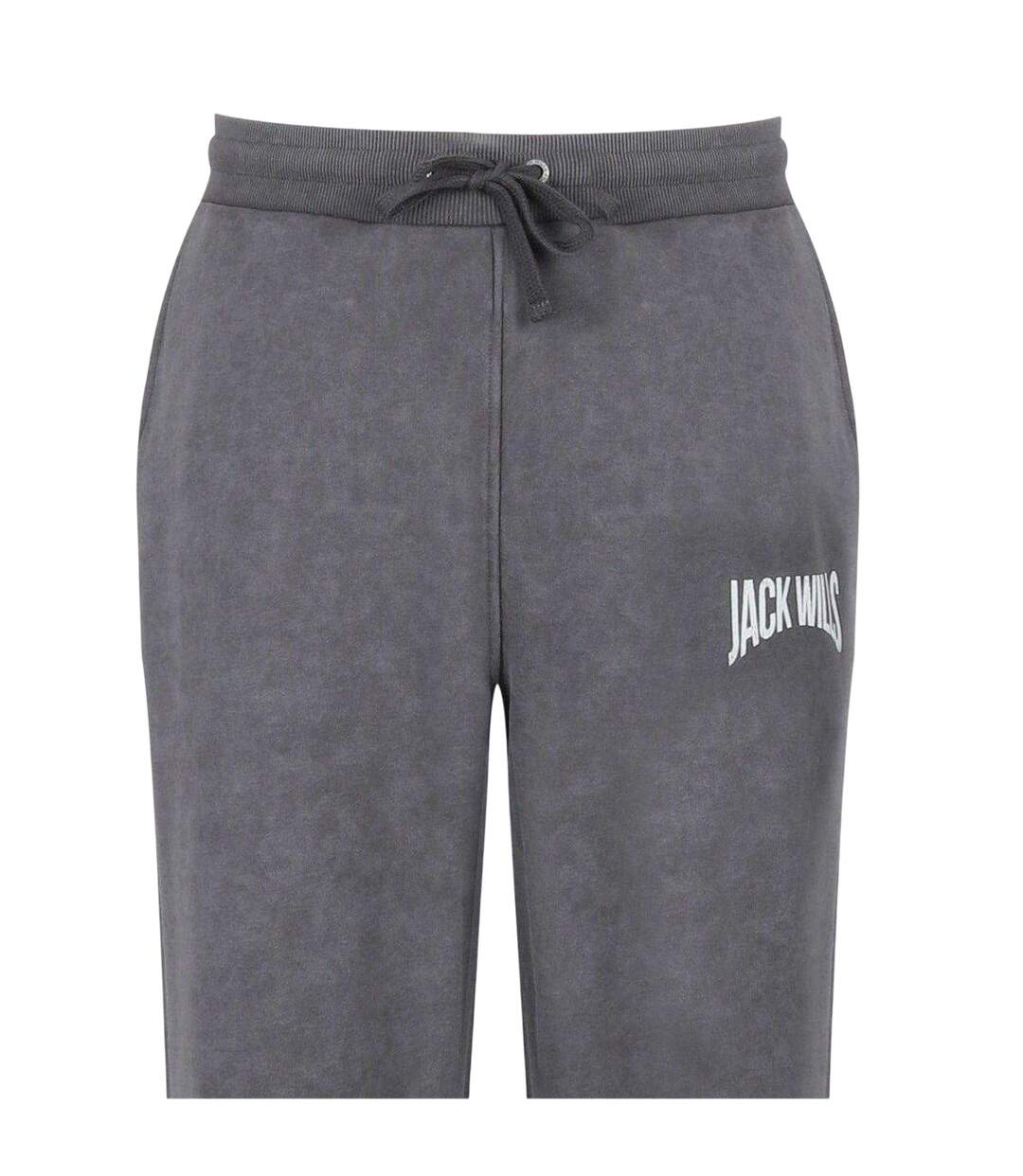 Mens Fleece Logo Regular Joggers Forged Iron Jack Wills-4