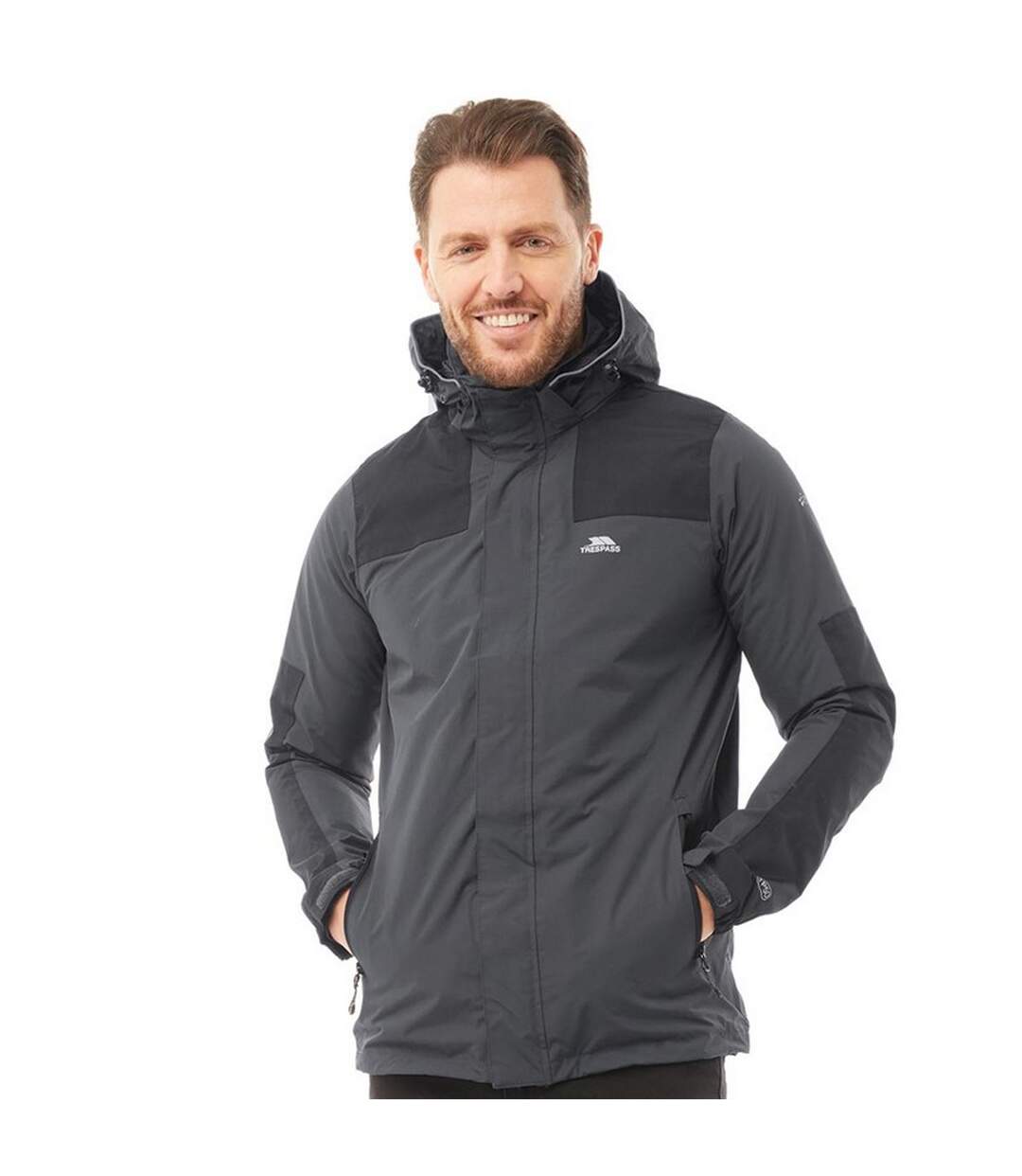 Veste de ski trolamul homme gris foncé Trespass-3