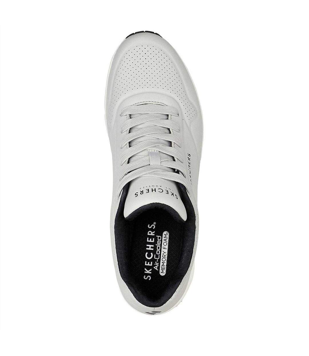 Baskets Uno Stand On Air Homme Gris Clair Skechers-3