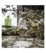 Lavish sateen floral duvet cover set moss EW by Edinburgh Weavers