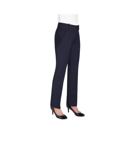 Pantalon sophisticated genoa femme bleu marine Brook Taverner