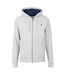Mens Cotton Blend Lightweight Raglan Full Zip Hoodie Medium Grey Timberland-2