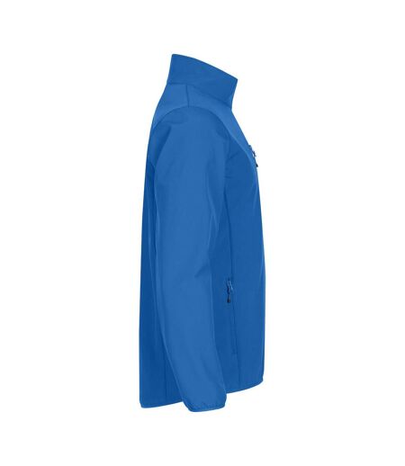 Mens Classic Soft Shell Jacket Royal Blue Clique
