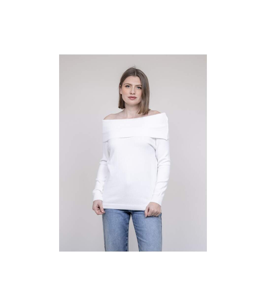 Pull col bardot KATARINA - Dona X Lisa-1