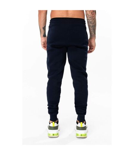 Mens scribble logo jogging bottoms navy Hype