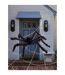 Giant spider outdoor wall decoration set one size black/white Smiffys-2