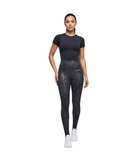 Legging Motif/style Brillant Core Femme Noir USA Pro