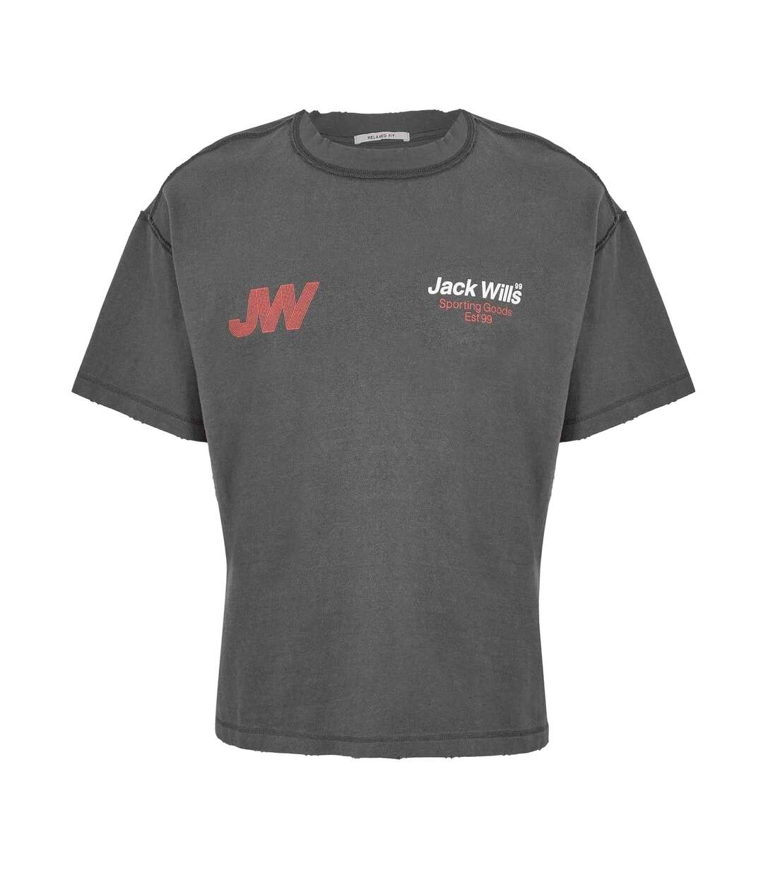 Mens Lettering T-shirt Forged Iron Jack Wills-2