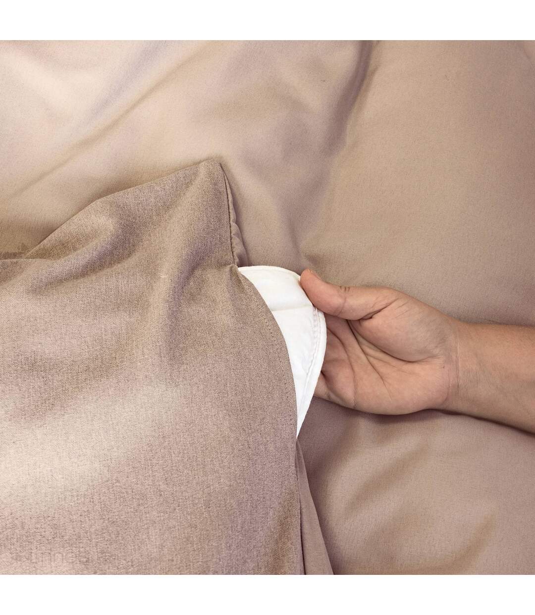 Parure de lit bi-matière microfibre SENSATION FLANELLE-4