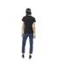 Tee shirt uni délavé avec col rond et print Vipere Vondutch-5
