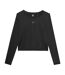 T-shirt Manches Longues F218 Femme Noir 4F-2