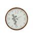Paris Prix - Horloge Murale Ronde engrenage 74cm Blanc
