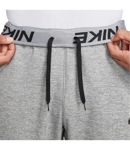 Mens Dri-fit Fleece Training Jogging Bottoms Grey Nike