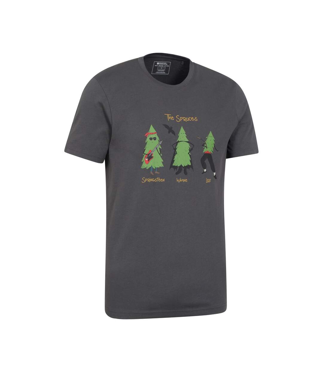 T-shirt spruce springsteen homme charbon Mountain Warehouse-3