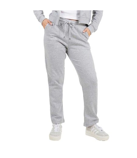 Womens/ladies Slim Joggers Grey Marl Brave Soul