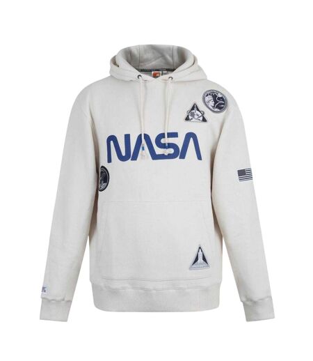 Sweat À Capuche Avec Cordons Motif/style Nasa Homme Blanc Cassé SoulCal