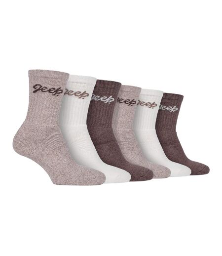 Lot de 6 chaussettes de randonnée en coton respirant pour femme