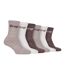 Lot de 6 chaussettes de randonnée en coton respirant pour femme-1