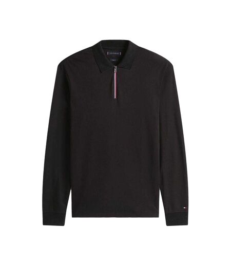 Polo Manches Longues Homme Noir Tommy Hilfiger
