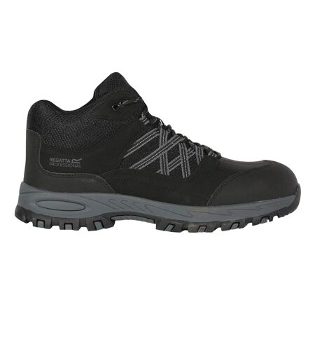 Mens Sandstone Safety Boots Black Granite Regatta