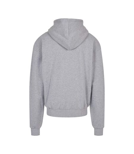 Sweat À Capuche Adulte Gris Chiné Build Your Brand