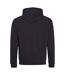 Awdis Varsity Hooded Sweatshirt / Hoodie (Jet Black/Purple) - UTRW165