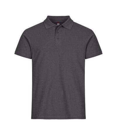 Polo Basic Homme Gris Métal Clique