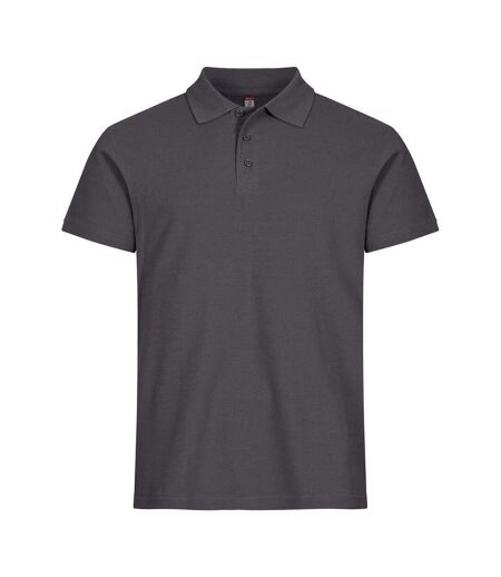 Polo Basic Homme Gris Métal Clique