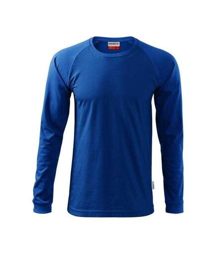T-shirt Manches Longues Motif/style Rue Homme Bleu Rimeck
