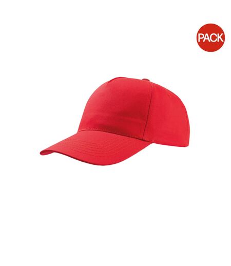 Lot de 2  casquettes start adulte rouge Atlantis