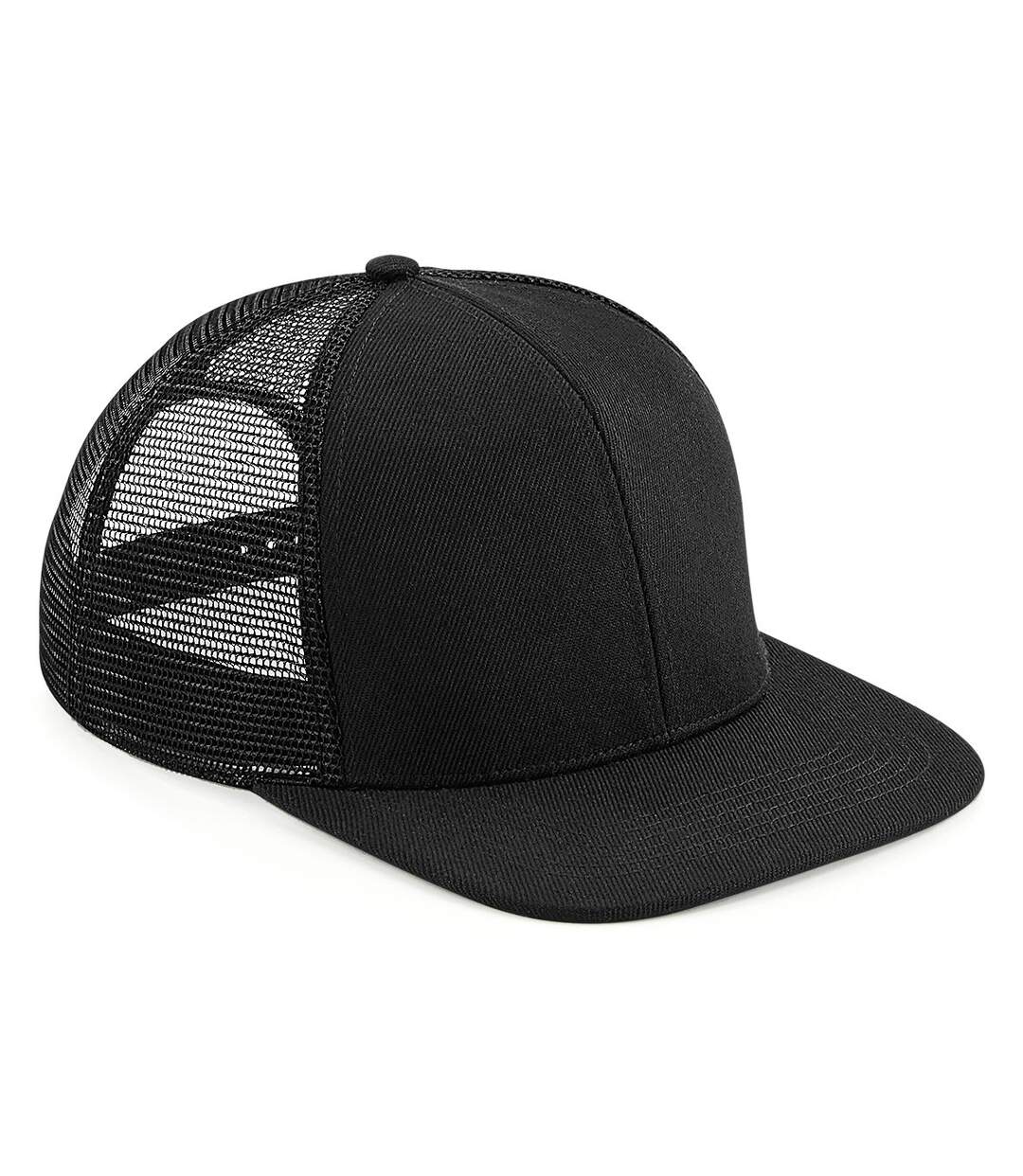 Unisex Adult Trucker Cap Black Beechfield-2