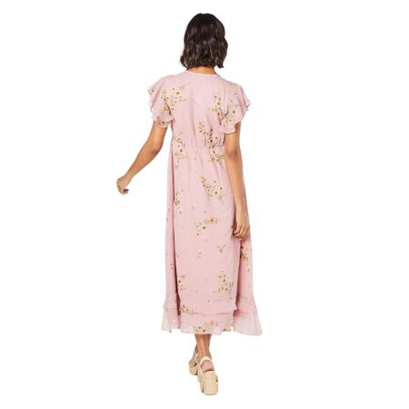 Robe mi-longue femme rose Dorothy Perkins