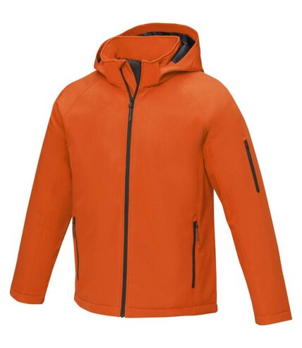 Mens notus padded soft shell jacket orange Elevate Essentials