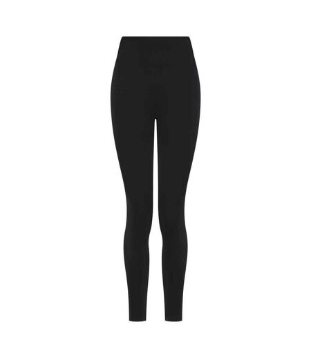 Womens/ladies Sculpting Leggings Black Tombo